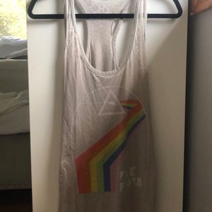 CHASER DISTRESSED PINK FLOYD TANK TOP